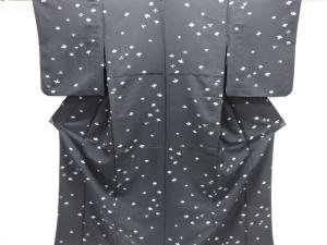 花模様単衣小紋着物